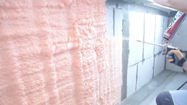 Напыляемый утеплитель 'Polynor' Мастер класс по нанесению
