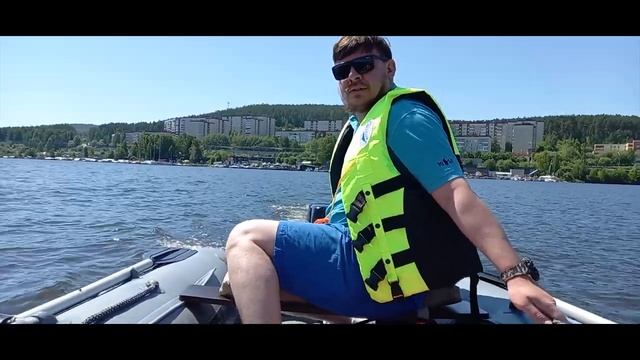 Катаемся на лодке ПВХ Флагман 360 мотор Тохатсу 9 8, открытие лодочного сезона 2020