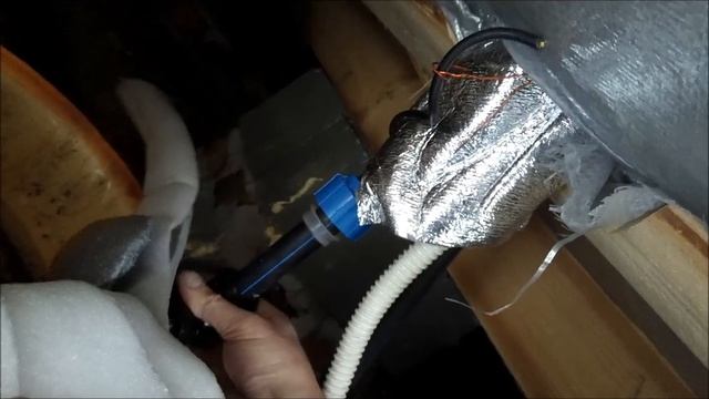 Установка греющего кабеля в трубу пнд.