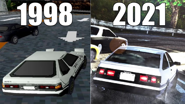 Эволюция серии игр Initial D [1998-2021]