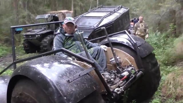 Танковая дорога или Рукав судьбы.Квадроцикл Дозер с экипажем из Череповца