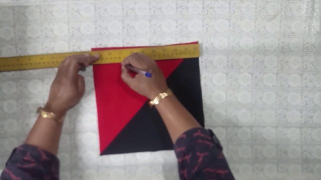 Amazing patchwork idea from leftover fabric. Sewing and Patchwork for beginners