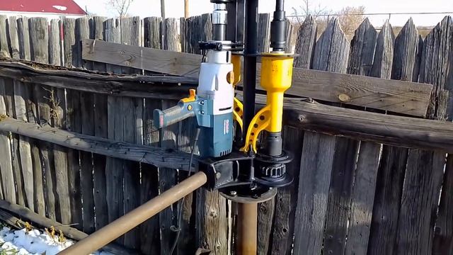 Усиленный сваекрут (из двух гайковёртов)
