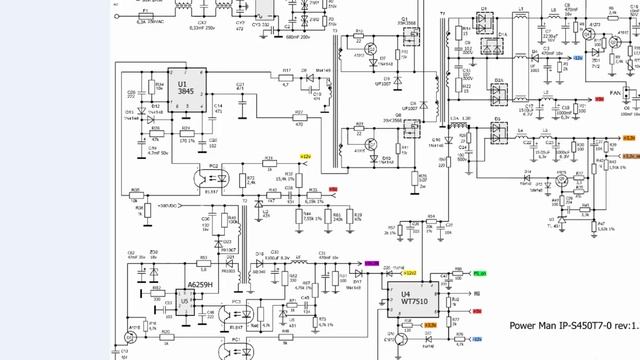 Переделка блока питания на микросхеме UC3845 часть 1