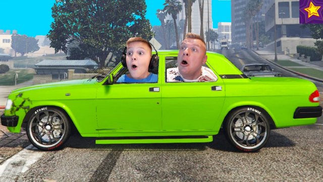 Сделали ТЮНИНГ ВОЛГИ Едем от ПОЛИЦИИ в GTA5!!! Летсплей от Игорюшины Игруши