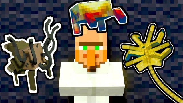 ЗАРАЗИЛ ЖИТЕЛЯ ПАРАЗИТОМ ХЭДКРАБОМ И ЛИЦЕХВАТОМ В МАЙНКРАФТ  Чужие Half life майнкрафт