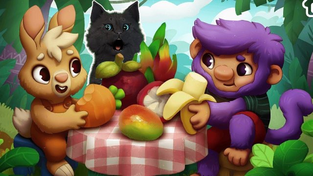 ЧИТАЕМ СКАЗКУ УРОК ДЛЯ ОБЕЗЬЯНКИ ?  С ГОВОРЯЩИМ СУПЕР КОТОМ ( ИГРА для ДЕТЕЙ ) ANDROID