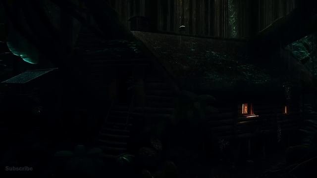 Soft Rain On Forest Cabin | NO ADS | Soothing Rain Sounds For Sleeping