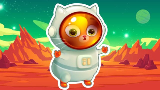 Суровый КОТИК БУБУ 2. №1. Бубу на Марсе Мультик ИГРА про котят на Хвостик ТВ
