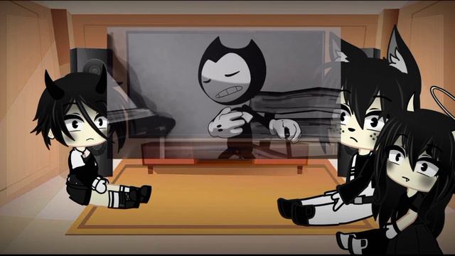 Реакция гача лайф на песню welcome home (Bendy)