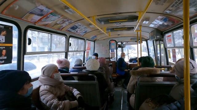 Едем в автобусе ПАЗ 32054