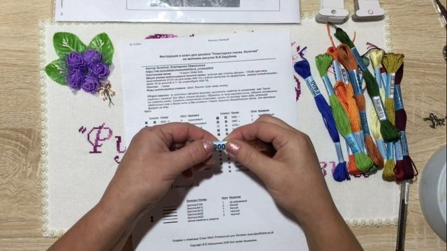 65.?Вышивка на пластиковой канве по дизайнерской схеме Екатерины Немшиловой!Подготовка к процессу?