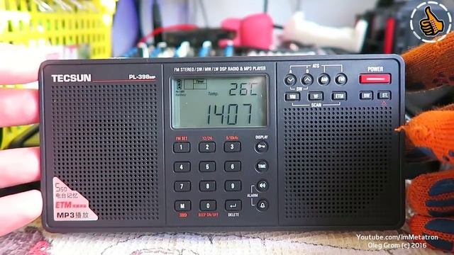 Tecsun PL-398MP Обзор радиоприёмника - личный опыт. Review Radio