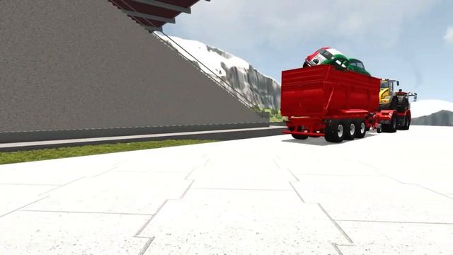 Автомобиль против Stairt BeamNG drive Опасная автомобильная авария