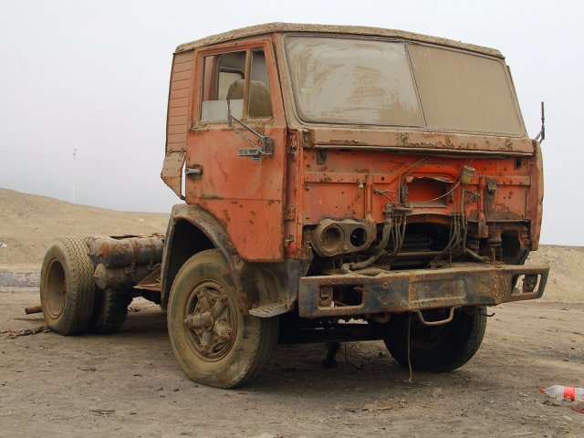 Реставрация старого грузовика Камаз 5410 тягач