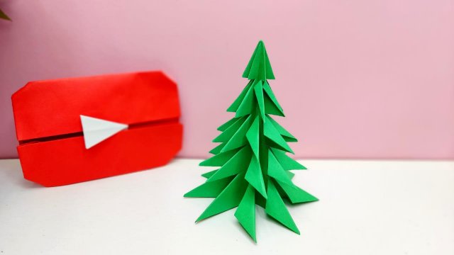 Как сделать елку на Новый год / Елка своими руками / Елка из бумаги / Простая елка на новый год
