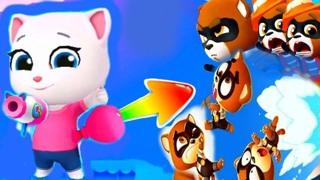 Говорящий Том 2 НОВАЯ ИГРА Всплеск силы Битва шариками с Водой Друзья Анжела #Том_2 #Том