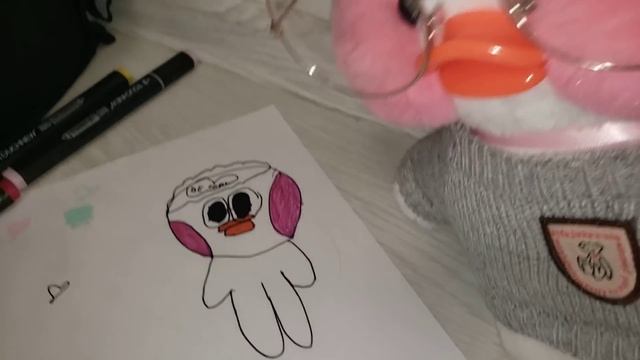 #lalafanfan распаковка посылки для утки #лалафанфан утя рисует утку duck draw lalafanfan unboxing