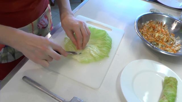 Голубцы, фаршированные овощами и рисом видео рецепт. Великий пост.