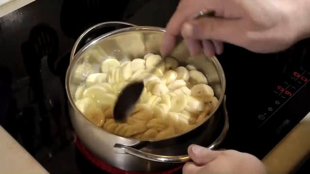 Очень простой рецепт варенья из бананов.