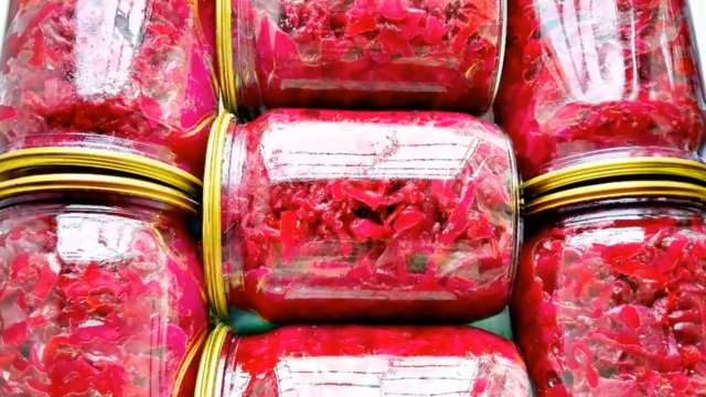 Борщ на зиму с капустой и свеклой! Быстро и вкусно!