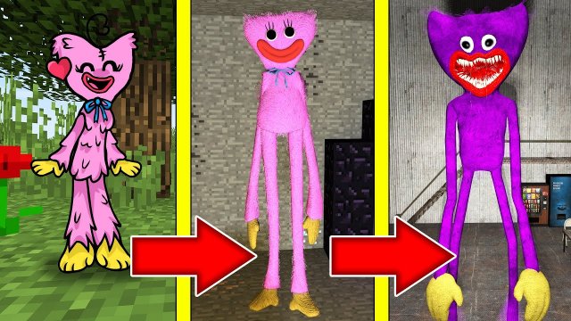 Как менялась КИССИ МИССИ и её жизненный цикл в майнкрафт ! Эволюция KISSY MISSY POPPY PLAYTIME