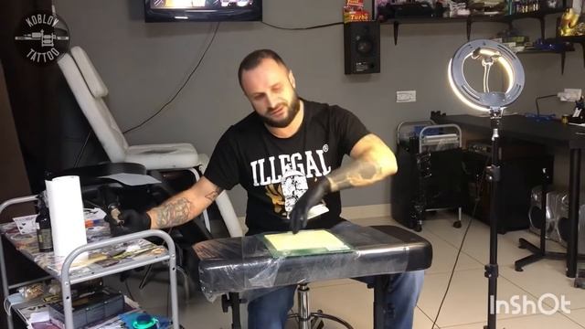 Ровный контур 1ч. практическое  занятие. техника тату#контур