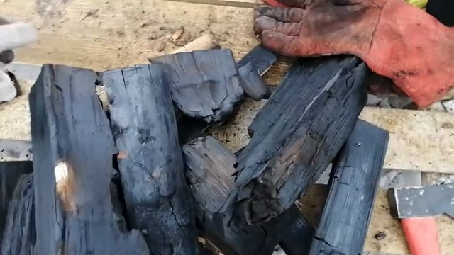 Печь для производства древесного угля своими руками.