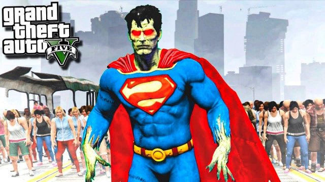 СУПЕРМЕН ПРЕВРАТИЛСЯ В ЗОМБИ И УНИЧТОЖИЛ ГОРОД В ГТА 5 МОДЫ! SUPERMAN ОБЗОР МОДА GTA 5! ГТА МОД ИГРЫ
