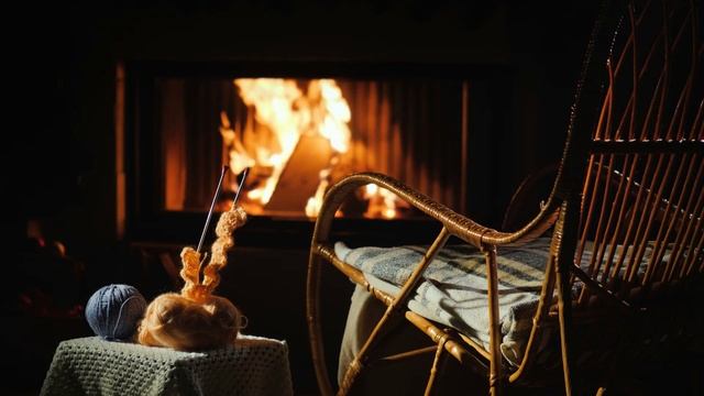 Глубокий сон в уютной зимней хижине ? Звуки метели и камина?Расслабляющая метель для сна ?