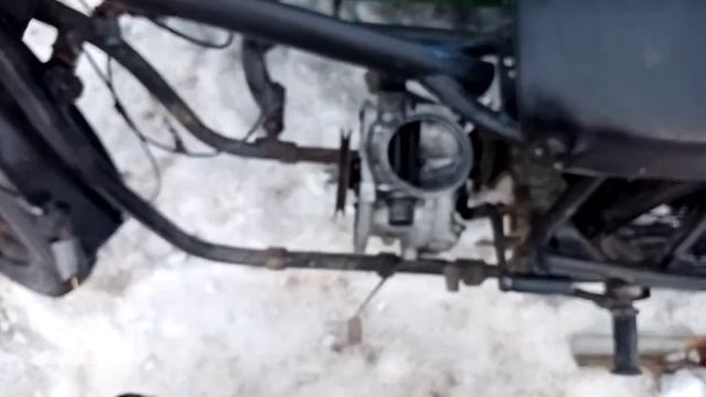 мотоцикл Урал с двигателем от мотоблока, часть 1