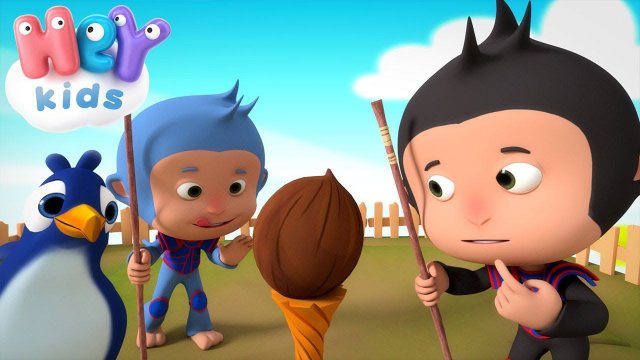 Обезьянки и кокос Мультик про обезьянок | HeyKids - Песни Для Детей