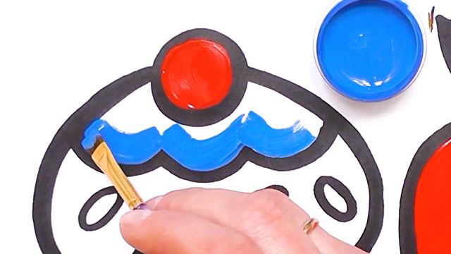 Как нарисовать и раскрасить торт и яблоко. Простые уроки рисования для малышей. Рисуем сами!