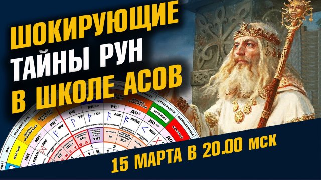 Шокирующие тайны Школы Асов.  Руны - чтение Хроник Земли.  Открытый Мастер-класс