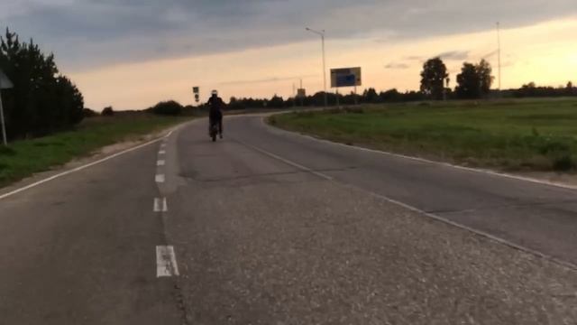 Стант на скутере!Стант на Yamaha BWS Original!