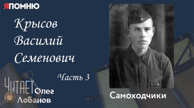 Крысов Василий Семенович Часть 3. Проект "Я помню" Артема Драбкина. Самоходчики.