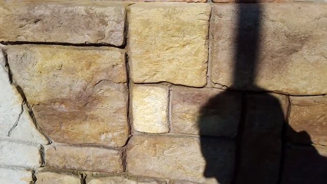 Красивая покраска цоколя, под природный камень