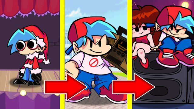 Как менялся БОЙФРЕНД и его жизненный цикл в майнкрафт ! Эволюция BOYFRIEND FNF MINECRAFT