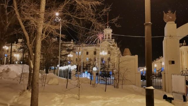 Новый год на улицах Магадана