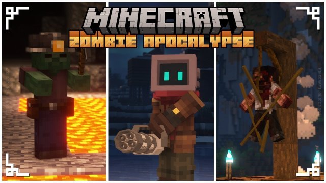20+ модов, которые превращают Minecraft в зомби-апокалипсис!