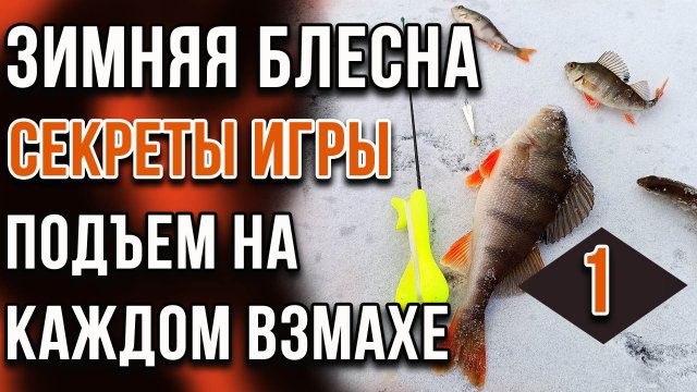 Зимняя блесна, секреты игры. Часть 01. Подъем на каждом взмахе.