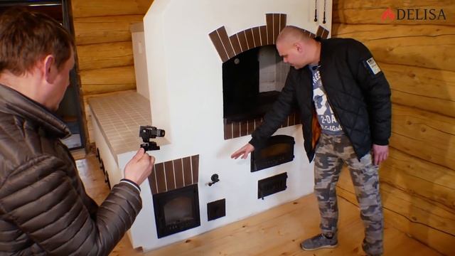 Русская печь с лежанкой и казаном из кирпича(Часть 2)