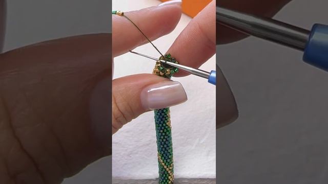 Вязание жгута полустолбик. Часть 2 #рукоделие#jewelry