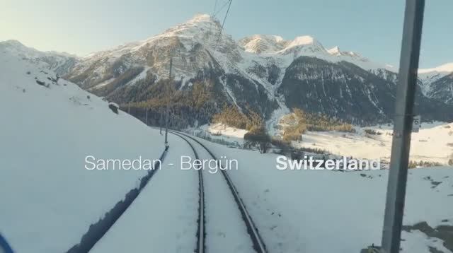 Поездка в кабине машиниста. Швейцария