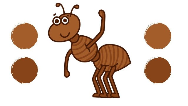 Как нарисовать МУРАВЬЯ / Раскраска МУРАВЕЙ / How to draw ANT / ANT / Краски Раскраски