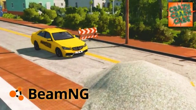 Машина против Большой Горки - BeamNG.Drive | Crazy Crash Car