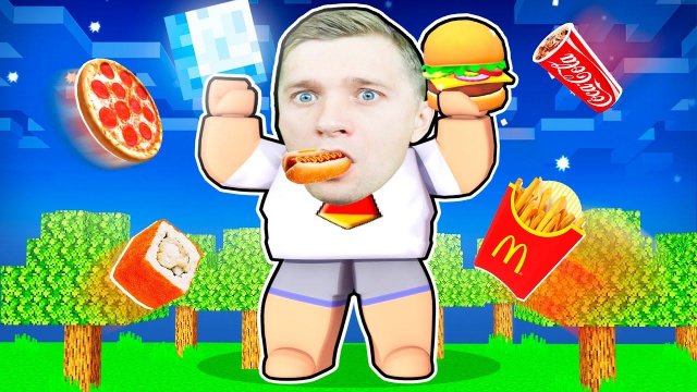 *OMG* ПОГЛАТИТЕЛЬ ЕДЫ Roblox! СИМУЛЯТОР ЕДЫ МАГНИТОМ #2