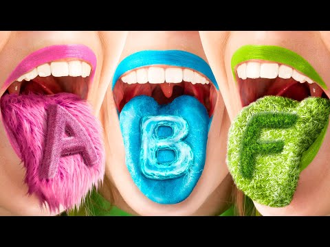 Цветной челлендж! Розовая VS Зеленая VS Голубая.mp4
