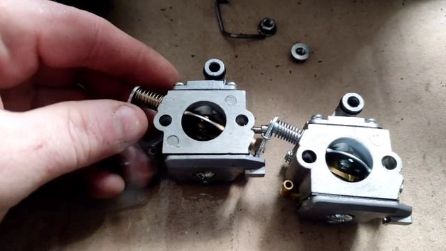 Снятие и замена карбюратора на бензопиле (Штиль) STIHL 180