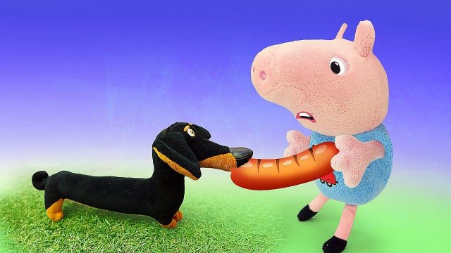Свинка Пеппа на русском языке - Папа Свин готовит ужин - Видео про игрушки Пеппа и Джордж